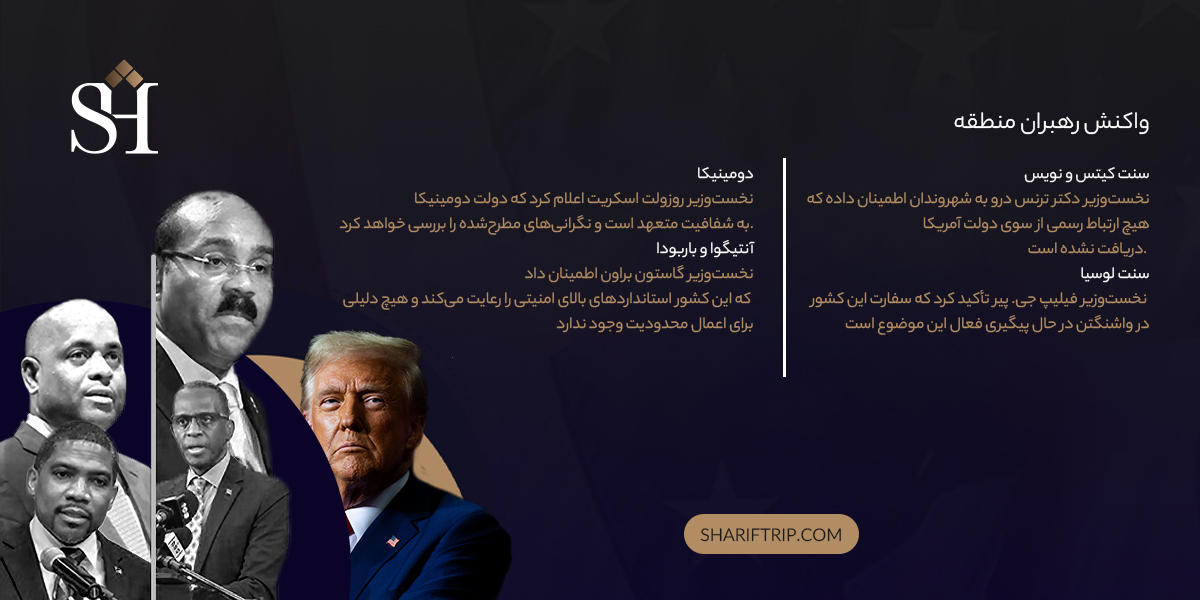 2 2 1 - واکنش کشورهای حوزه کارائیب به اخبار ممنوعیت سفر به آمریکا